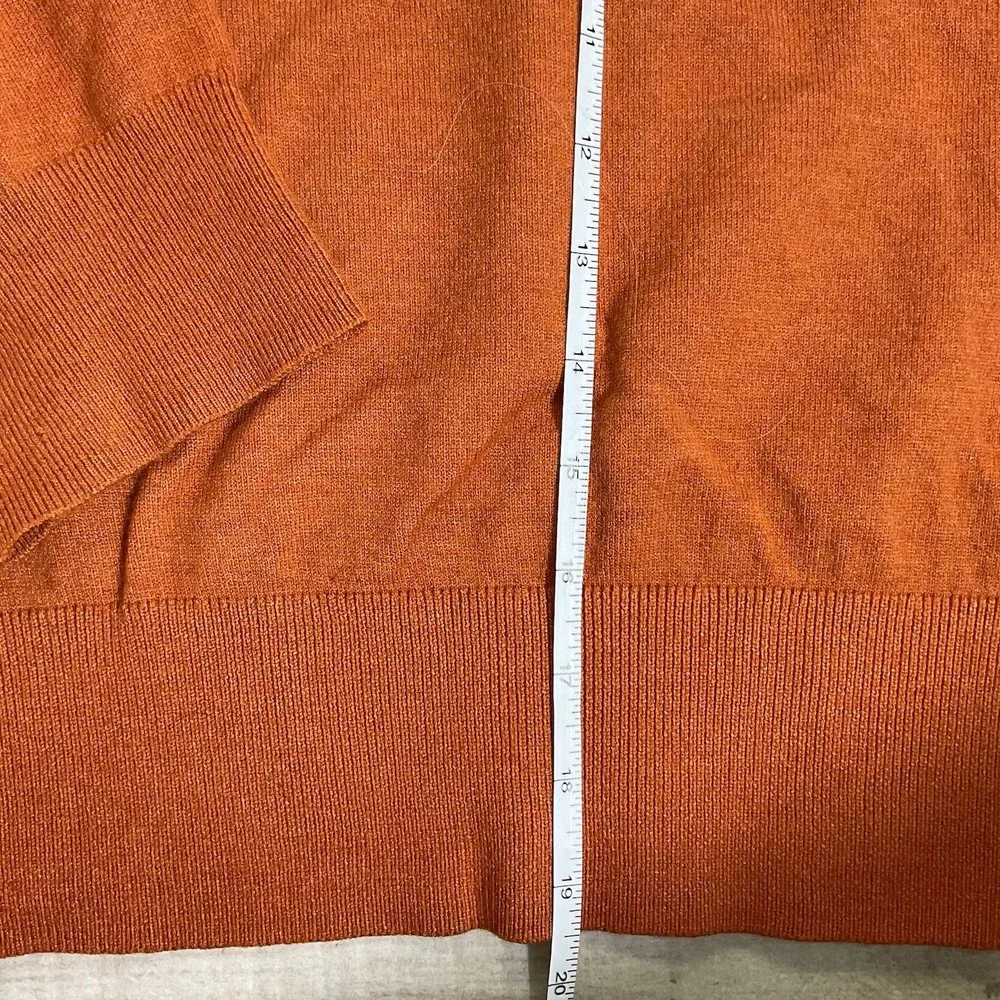 NWT Women's A New Day Long Sleeve Mock Neck Sweater Burnt Orange Rust Small S - Picture 5 of 6